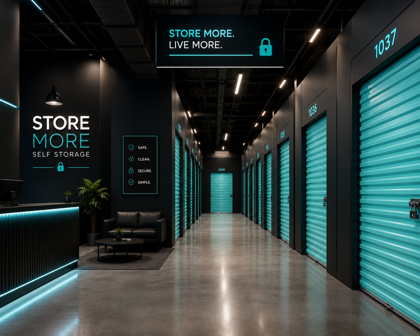 Captain Emma's Indoor Self Storage facility interior